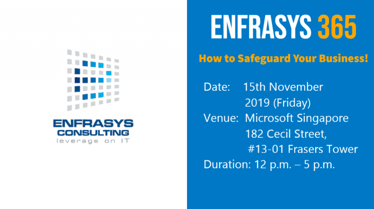 A poster for an IT event in Singapore